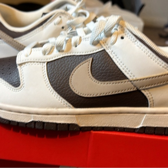 Nike Other - Nike Men's White and Dark Brown Sneakers